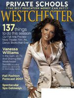 Westchester Magazine September 2007 cover