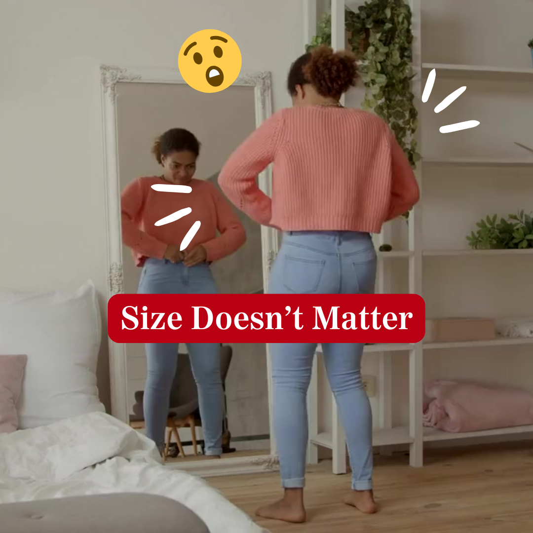 Clothing size doesn't matter!
