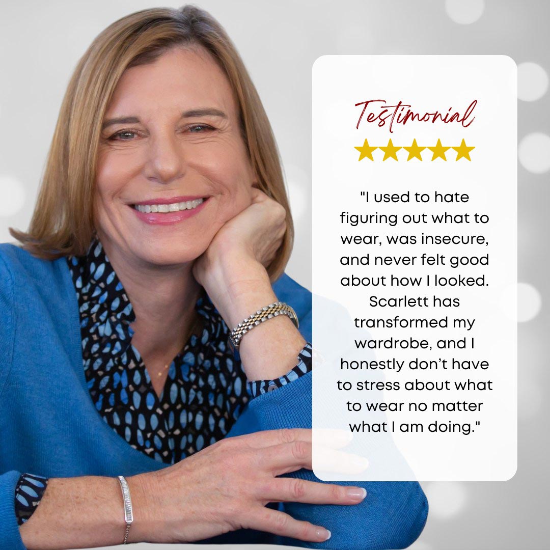 Lisa gives five star testimonial for Scarlett Image personal wardrobe styling services